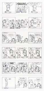 Jim Davis | Garfield Consecutive Daily Comic Strip Original Art Group of 6 (PAWS, 2001). (Total: 6 Original Art) | Heritage