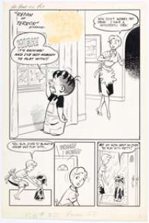 Bob White and Terry Szenics Pat the Brat #30 Complete 5-Page Story "Reign of Terror" Original Art (Archie, 1959). (Total: 5 Original Art) | Heritage