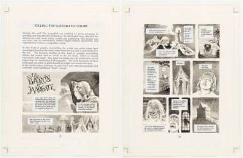 Will Eisner Graphic Storytelling and Visual Narrative Complete 2-Page Story "Telling the Illustrated Story" (Poorhouse Press, 1996). (Total: 2 Original Art) | Heritage