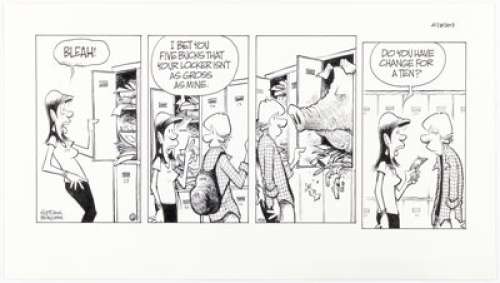 Jerry Scott and Jim Borgman Zits Sunday Comic Strip Original Art dated 4-28-13 (King Features Syndicate, 2013). | Heritage