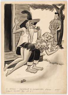 Dan DeCarlo Romp July-1961 Single Panel Gag Cartoon Illustration Original Art (Humorama, 1961). | Heritage