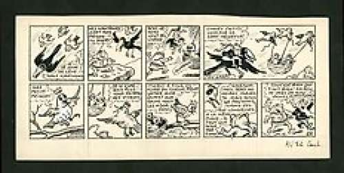 Cuvillier, Maurice - Planche originale - Perlin Pinpin - Tout est bien qui finit bien - (1953) | Catawiki