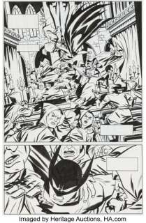 Darwyn Cooke DC: The New Frontier #2 Batman Story Page 18 Original Art (DC, 2004).
