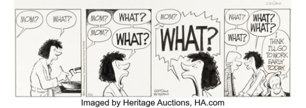 Jerry Scott and Jim Borgman Zits Daily Comic Strip Original Art dated 2-21-11 (King Features Syndicate, 2011). | Heritage