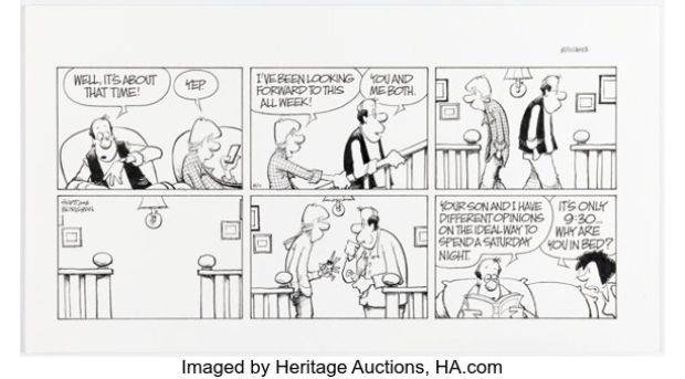 Jerry Scott and Jim Borgman Zits Sunday Comic Strip Original Art dated 8-11-13 (King Features Syndicate, 2013). | Heritage