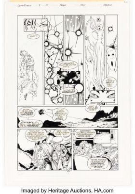 George Pérez UltraForce #8 Story Page 18 Original Art (Malibu, 1995). | Heritage