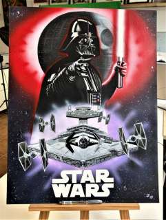 Star Wars - Star Wars- Original Painting - Diego Septiembre - Acrylic Art - On Cardboar | Catawiki