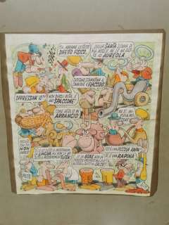 Jacovitti - tavola originale Panoramica - Retroacquerellata - Loose page - (1974) | Catawiki