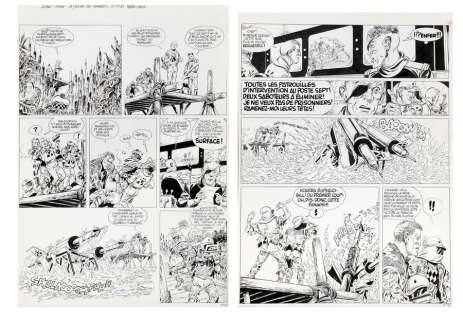 Paape - Johnny Congo, planches n°41 et 42 Ã  l‘encre de C…