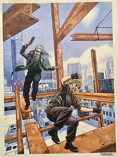 Nathan Never n. 227 - Roberto De Angelis - original cover - Loose page - Mixed technique