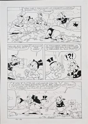 Tavola originale Luciano Gatto Topolino n. 908 Zio Paperone e L’ippogrifo pag.26 | Venere Comic Art