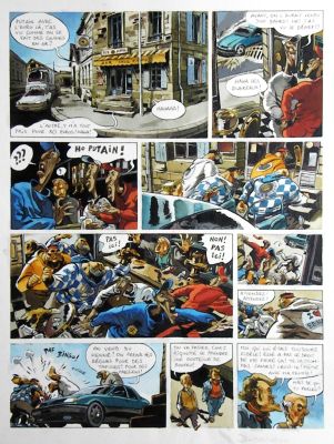 Nicolas Dumontheuil | Le Singe et la Dame Blanche – Planche originale n° 10 | Zic et Bul