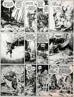 Franz - Originele pagina (p. 22) - Compagnons de Fortune 2 - Au milieu de nulle part - Indian ink on drawing board - (2002) | Catawiki