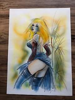 Jacques Geron - Dessin original en couleur - Format: 37 x 52 cm - Loose page | Catawiki