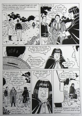 François Ravard | » Nestor Burma dans l’île » – Planche originale- Page n° 62 – François Ravard | Zic et Bul
