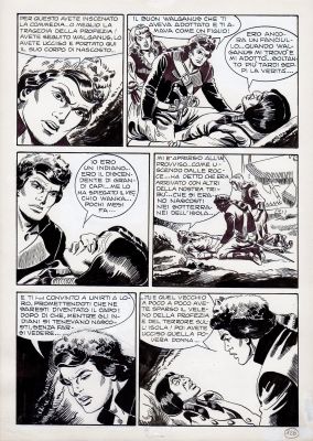 Essegesse | Il Comandante Mark n.170 Il Rito di Sangue p.126 | Tavole Originali