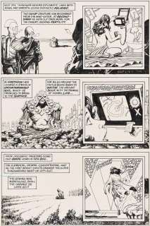 RICK VEITCH (1951- ) AND ALFREDO ALCALA (1925-2000) Swamp Thing #58, story page 19. | Swann Galleries