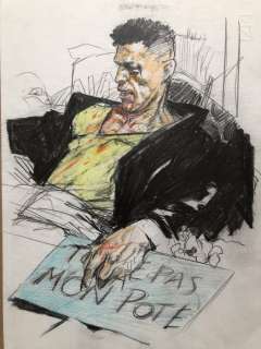 Liberatore, Tanino - Dessin original couleur - Touche pas Ã  mon pote | Catawiki