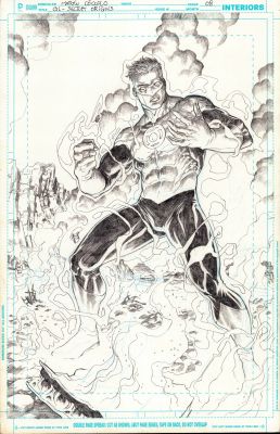 GREEN LANTERN, SINESTRO, DC COMICS Original art (2014) Martín Cóccolo | Comix Art Studio