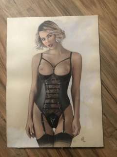 Fabrice Le Hénanff - Dessin original en couleur - Format: 21 x 29 cm. - (2019) | Catawiki