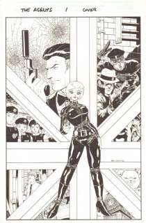 Ben Dunn - agents, the #1 cover - nigel cord (james bond), lady pippa (lady penelope), red wasp (green hornet), haiku (kato), tomahawks (thunderbirds), professor daedalus, & mike 70 - 2003 signed