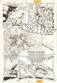 Mike Deodato Jr., Vince Russell - Legends of the dc universe #4 p. 11 - wonder woman action - 1998