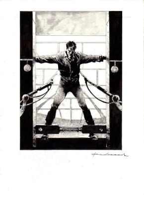 Corrado Roi | copertina Dylan Dog – Viaggio nell’incubo n.4 “Orrore cosmico” | Tavole Originali