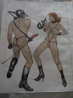 Erich Von Gotha - Planche originale en couleur (p.34) - Curiosités perverses de Sophie - (2001) | Catawiki