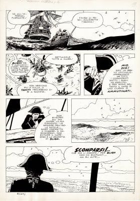 Attilio Micheluzzi | Gli ammutinati del Bounty p.12 | Tavole Originali