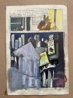 De Moor, Johan - Planche originale crayonnée couleur - La Vache T1 - Pi= 3.1416 - (1992) | Catawiki