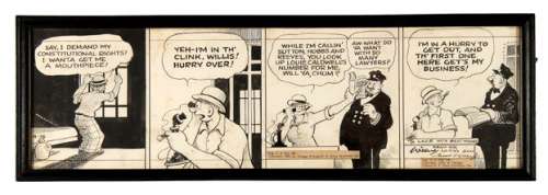 "MOON MULLINS" DAILY STRIP ORIGINAL ART. | Hake’s