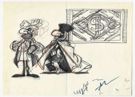 Magnus, Romanini | Magnus, La Compagnia della Forca - bozzetto/studio originale del personaggio - Exemplaire unique | Catawiki