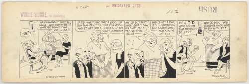 David Branner | Branner - Winnie Winkle, THE BREADWINNER, 4/8/1921 NO RESERVE! | Russ Cochran