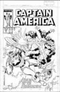 Ron Frenz | CAPTAIN AMERICA #343 COVER ORIGINAL ART | Pedigree Comics