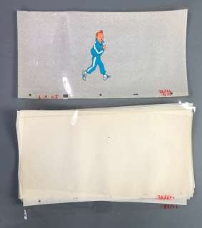 Studios Hergé | Tintin - 10x celluloides Tintin - Le jogging - Publicité Fruit d’Or - (1981) | Catawiki