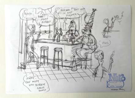 Cromheecke, Luc | Cromheecke, Luc - 10 Originele ontwerpschetsen - Nero - "De Toet van Tut" - (2020) | Catawiki