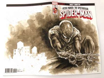 Juapi Coffee Artist | Blank Variant Cover - SPIDERMAN - Agrafé (2021) | Catawiki