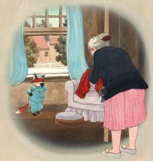 Lloyd Jones, K. | K. Lloyd Jones - Originele illustratie in gemengde techniek (aquarel en gouache) op board (28,6 x 22 cm.) - illustratie voor een sprookjesboek - (1970/1975) | Catawiki