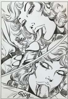 Blanc/Santilli | Blanc/Santilli - 10x original page "Les Meufs" - 26,5 x 18,5 cm - Page volante - (1991) | Catawiki