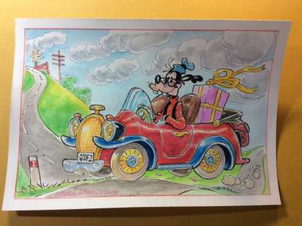 Alessandro Gottardo | Goofy - â€œUn regalo per la cara vecchia zia Peppaâ€ - (2018) | Catawiki