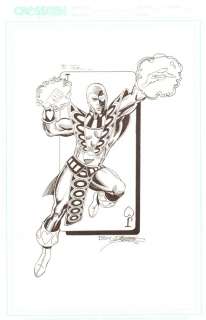George Perez - jack of hearts commission - 2001 signed
