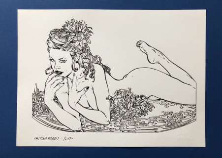 Cristina Fabris | Cristina Fabris - illustrazione originale - firmata - Page volante - Exemplaire unique (2017) | Catawiki