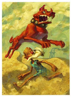 Corli, Francesco | “Le Avventure di Pinocchio – Storia di un Burattino” – illustrazione 36 | Cart Gallery