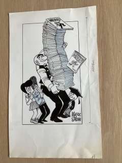 Marc Sleen | Sleen, Marc - Nero - Originele tekening - Nero, Petoetje, Petatje en Adhemar - Page volante | Catawiki