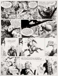 Hermann | Bernard Prince - Objectif Cormoran Encre de Chine pour la planche | Millon