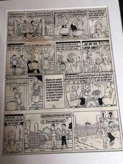 Willy Vandersteen - Vandersteen, Willy - Originele pagina (p.3) - De duistere diamant - met Suske en Wiske, Lambik, Sidonia en... Alwina - (1958)