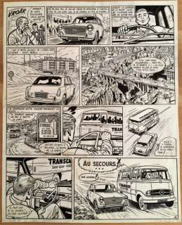 Reding, Raymond | Reding, Raymond - Planche originale - Vincent Larcher - Opération Penalty - (1975) | Catawiki