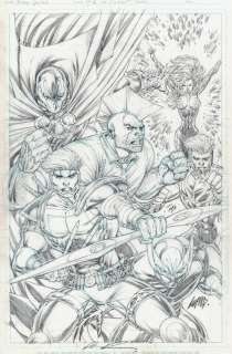 Rob Liefeld - image united #1 and #2 covers (spawn, witchblade, savage dragon, shaft, shadowhawk, fortress) 2009