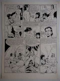 Renaud | Original page (p.11)  - Brelan de dames 6  - Le sang des Dewatah  - (1987) | Catawiki