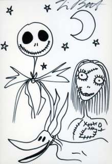 TIM BURTON - Lot 659 - L‘étrange noël de Monsieur Jack Jack et Sally Dessin...